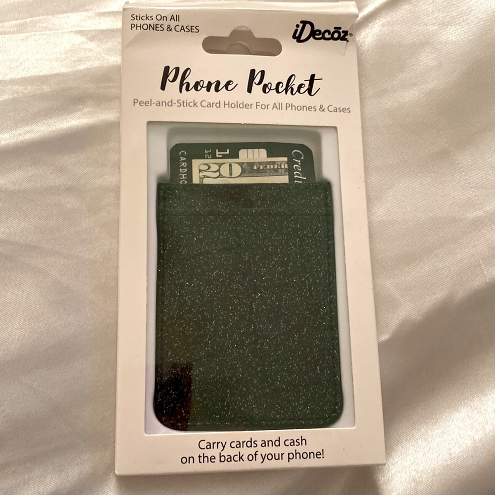 Black ✨ glitter phone 📱 pocket ☀️